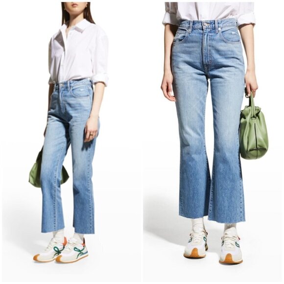 💕SLVRLAKE💕 Frankie High Waist Raw Hem 100% Cotton Jeans ~ Better Days 31 NWT - Picture 1 of 16